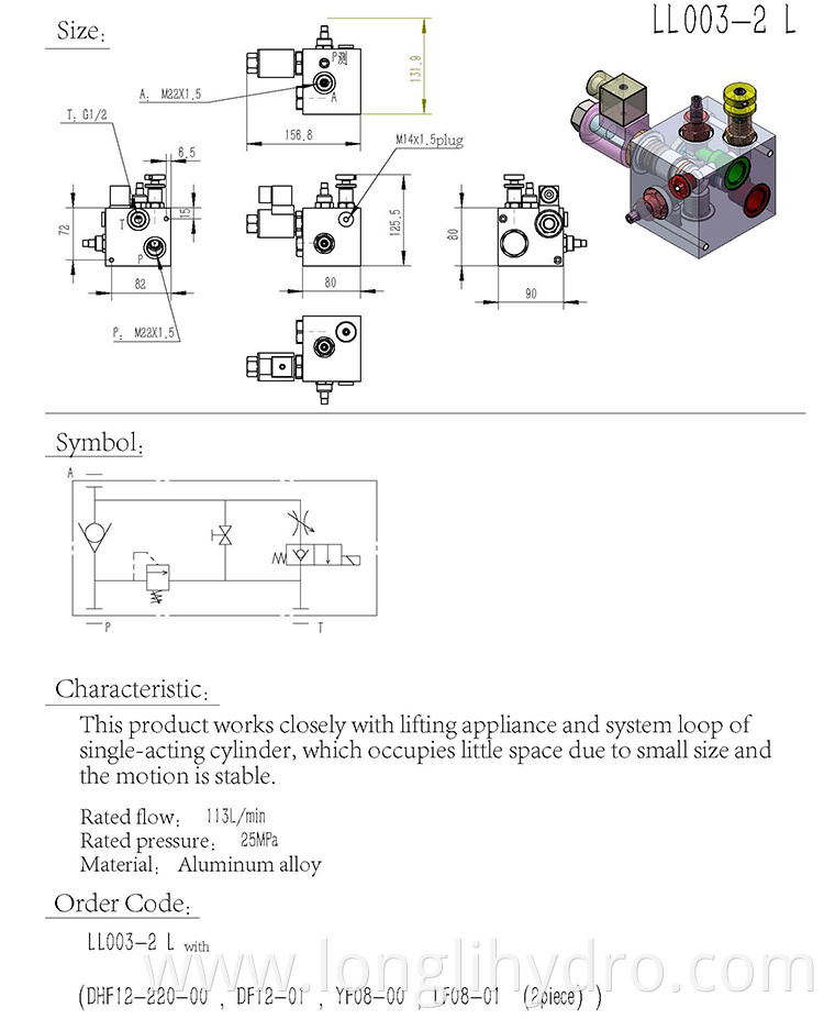 HydraForce Cartridge Type Hydraulic Valve Manifold Block